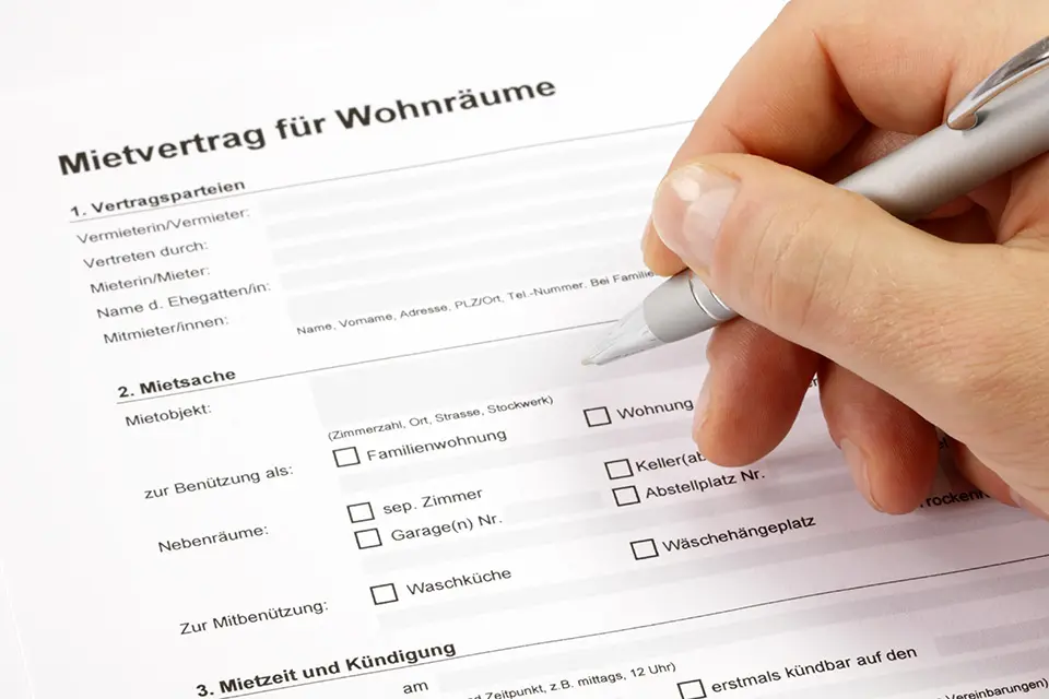 Mietvertrag für Wohnraum